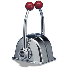 MT3 Teleflex Stainless Steel Ball Knob (Red Grooved)